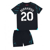 Fotballdrakt Barn Manchester City Bernardo Silva #20 Tredjedraktsett 2023-24 Kortermet (+ Korte bukser)
